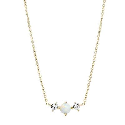 Collier - Staal | Fossil